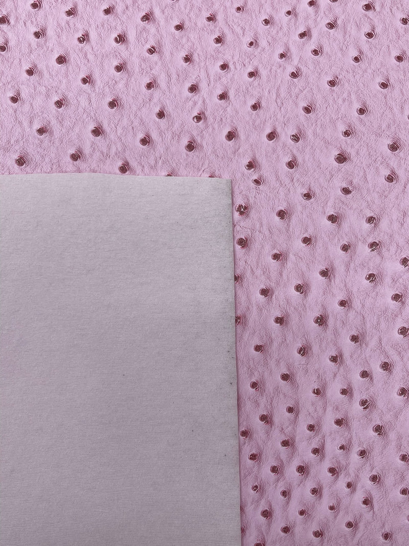 Classic Ostrich Upholstery Vinyl Fabric / Faux Leather Accessories Crafting Apparel Upholstery Vinyl Fabric 54" Wide.