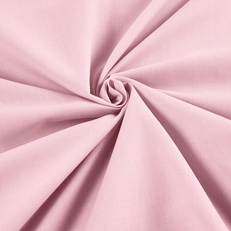 Pink Solid Poly Cotton Fabric - Sold By The Yard 58"/60" Width DIY Clothing Accessories Table Runner.