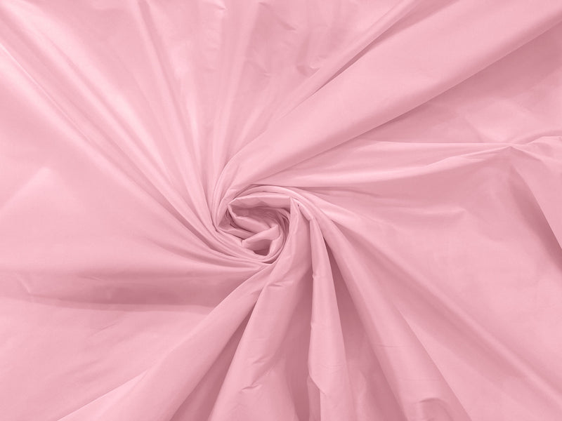 Pink - 100% Polyester Imitation Silk Taffeta Fabric 55" Wide/Costume/Dress/Cosplay/Wedding.