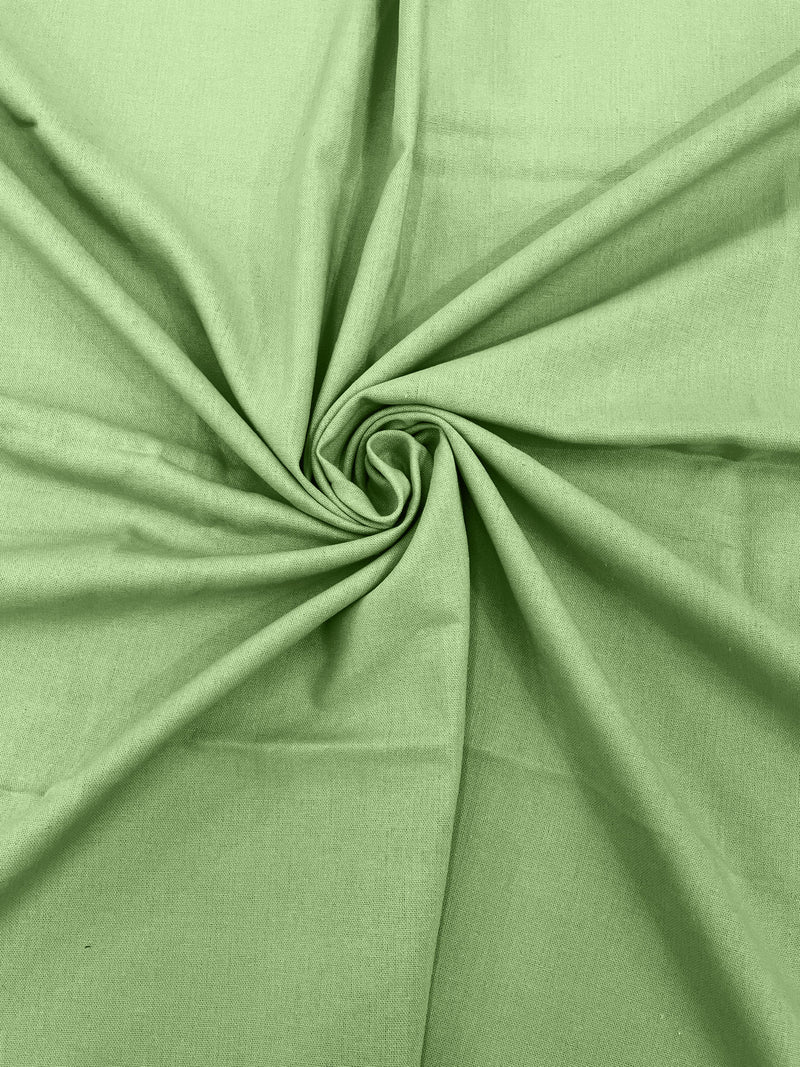 Pistachio Green - Medium Weight Natural Linen Fabric/50 " Wide/Clothing