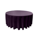 132" ROUND POLY POPLIN TABLECLOTH