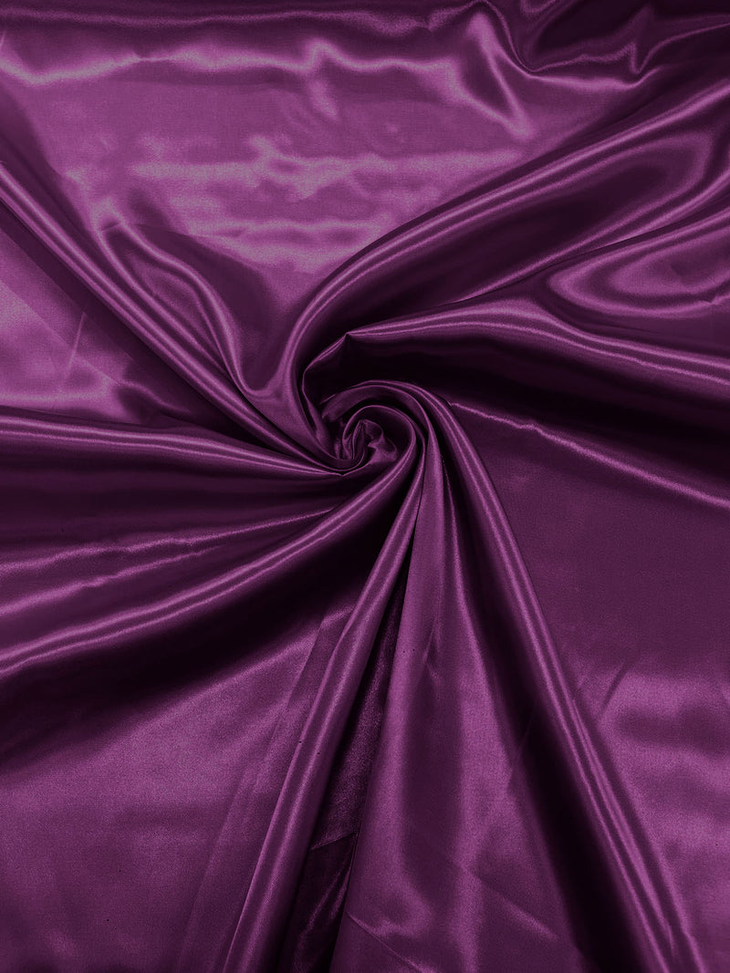 Pucci Fuchsia - Shiny Charmeuse Satin Fabric for Wedding Dress/Crafts Costumes/58” Wide /Silky Satin
