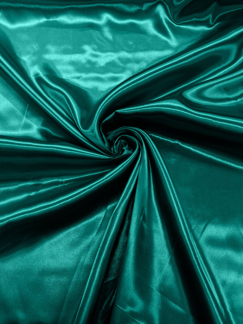 Pucci Jade - Shiny Charmeuse Satin Fabric for Wedding Dress/Crafts Costumes/58” Wide /Silky Satin
