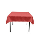 54"x54" SQUARE POLY POPLIN TABLECLOTH