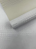 Florida Gator 3D Embossed Vinyl Fabric  / 2 Tone Crocodile Vinyl Leather 54" Wide