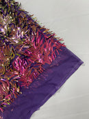SWORD SEQUIN MESH FABRIC (By The Yard)