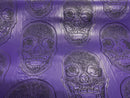 3D SKULL VINYL FABRIC (By The Yard )