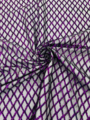 Luxury Diamond Design Mini Glitz Sequins On A Mesh Fabric