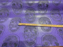 3D SKULL VINYL FABRIC (By The Yard )