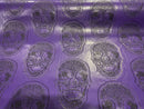 3D SKULL VINYL FABRIC (By The Yard )