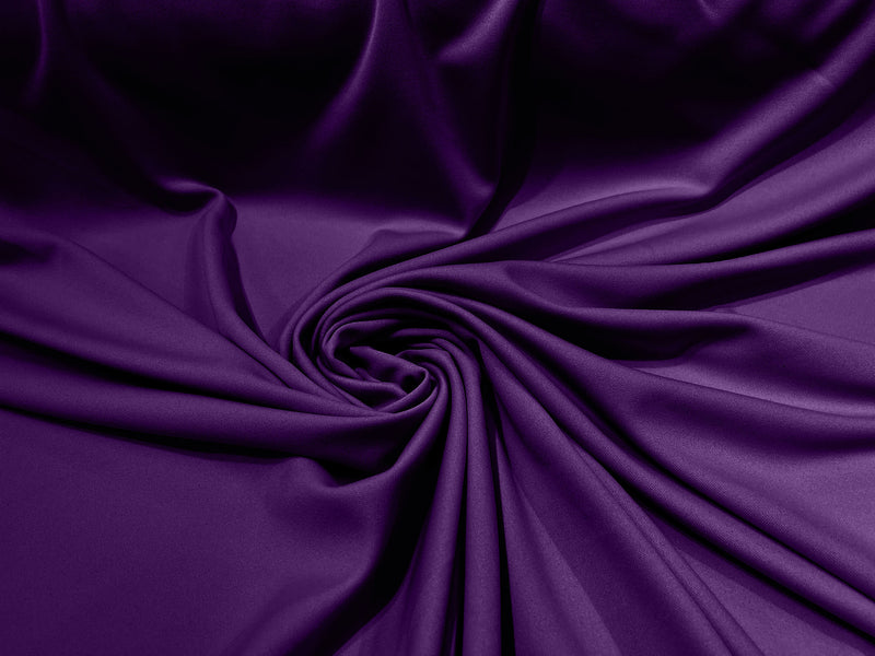 Purple Stretch Double Knit Scuba Fabric Wrinkle Free/ 58" Wide 100%Polyester ByTheYard.