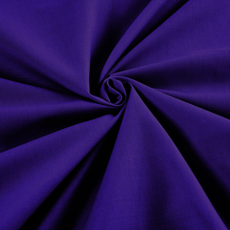 Purple Solid Poly Cotton Fabric - Sold By The Yard 58"/60" Width DIY Clothing Accessories Table Runner.