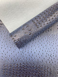 Gator Ostrich Embossed Vinyl Fabric  / 2 Tone Crocodile Ostrich Vinyl Leather 54" Wide
