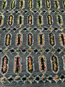 JEWEL SEQUIN STRETCH MESH  FABRIC (By The Yard)