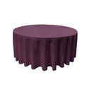 132" ROUND POLY POPLIN TABLECLOTH