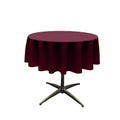 48" ROUND POLY POPLIN SEAMLESS TABLECLOTH