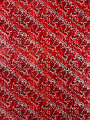 Snake Design Shattered Glass Nylon Spandex Fabric, 4-Way Stretch, by The Yard.