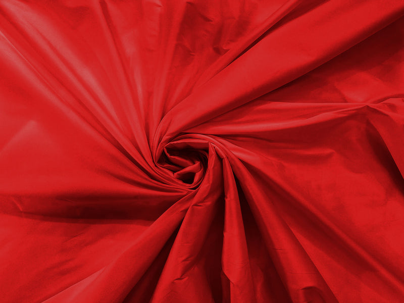 Red - 100% Polyester Imitation Silk Taffeta Fabric 55" Wide/Costume/Dress/Cosplay/Wedding.