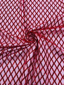 Luxury Diamond Design Mini Glitz Sequins On A Mesh Fabric