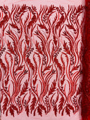 Luxury Festival Beaded Vine Lace Fabric, by The Yard.