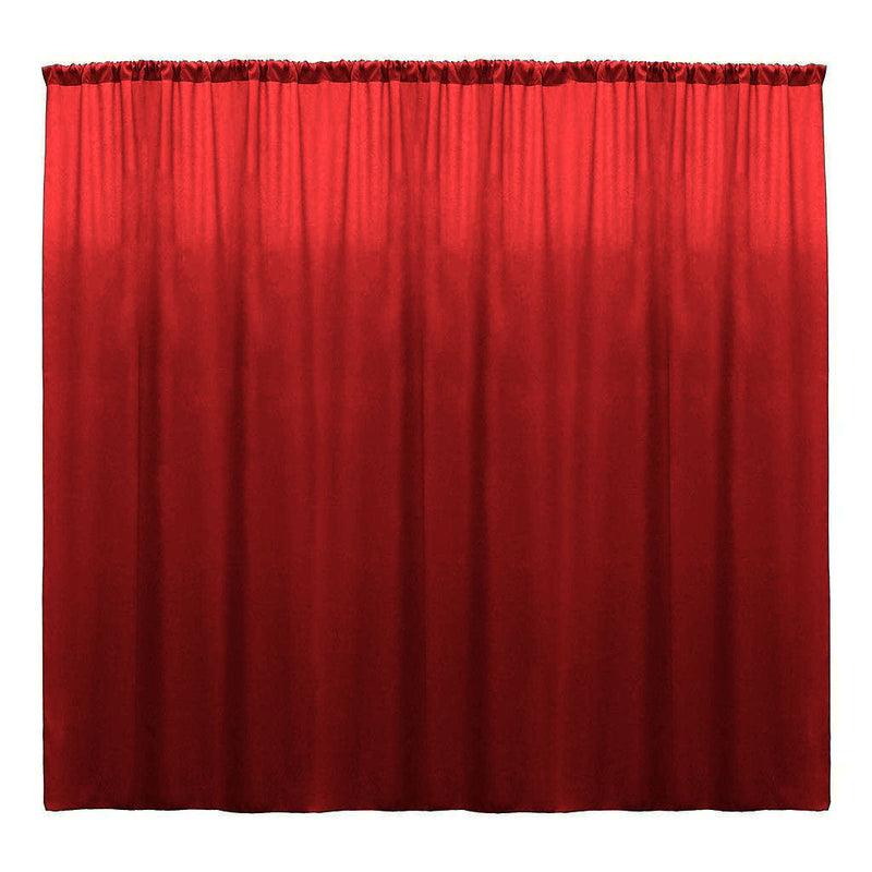 Backdrop Drape Curtain 10 Feet Wide x 20 Feet High, Polyester Poplin SEAMLESS 1 Panel.