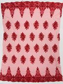 Classic Beaded Damask Lace, by The Yard.