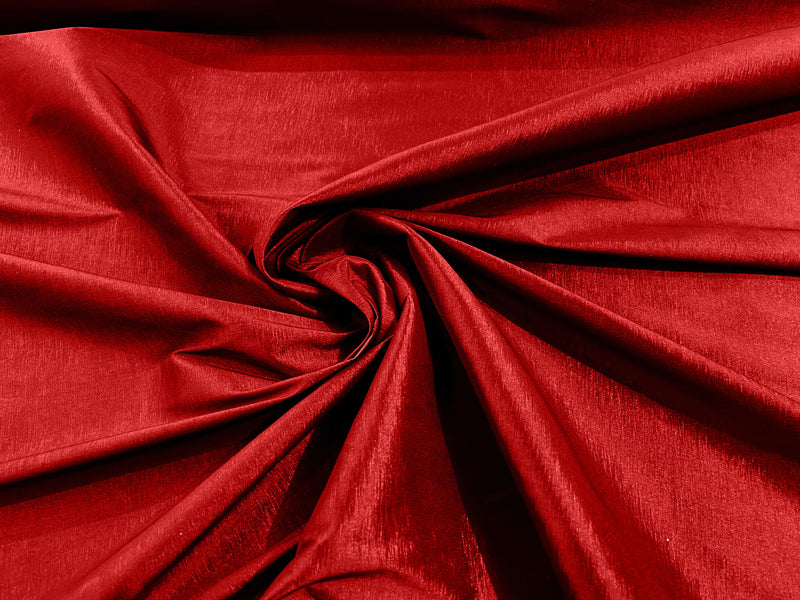 Red Solid Medium Weight Stretch Taffeta Fabric 58/59" Wide-Sold By The Yard.