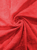 FLORAL NYLON STRETCH LACE (by the yard)