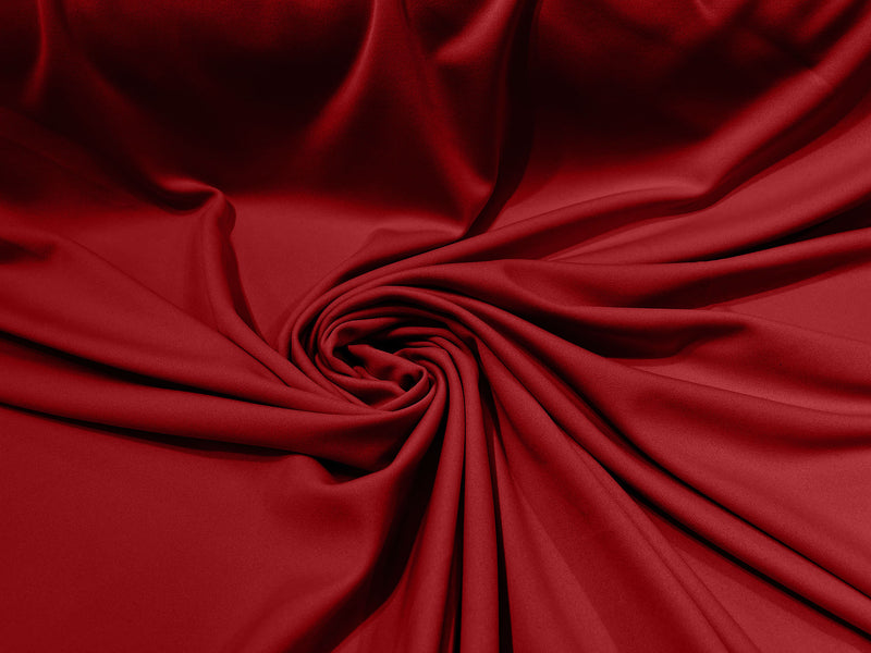 Red 59/60" Wide 100% Polyester Wrinkle Free Stretch Double Knit Scuba Fabric/cosplay/costumes.