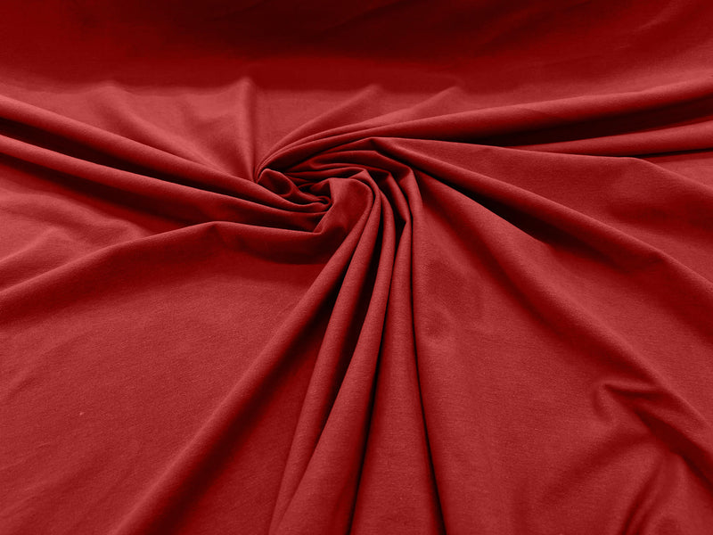 Red Cotton Jersey Spandex Knit Blend 95% Cotton 5 percent Spandex/58" Wide/Costume