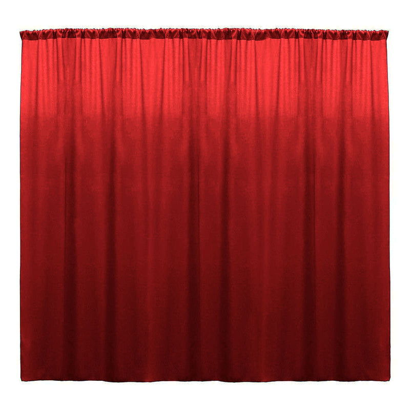 Backdrop Drape Curtain 10 Feet Wide x 15 Feet High, Polyester Poplin SEAMLESS 1 Panel.