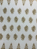 Classic Beaded Damask Lace, by The Yard.