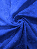 FLORAL NYLON STRETCH LACE (by the yard)