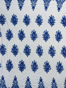 Classic Beaded Damask Lace, by The Yard.