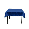 48" Square Polyester Poplin Tablecloth / Overlay/ Party Supply.