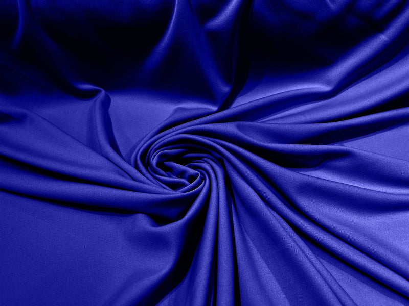 Royal Blue Stretch Double Knit Scuba Fabric Wrinkle Free/ 58" Wide 100%Polyester ByTheYard.