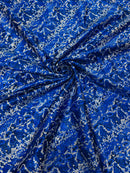 Snake Design Shattered Glass Nylon Spandex Fabric, 4-Way Stretch, by The Yard.