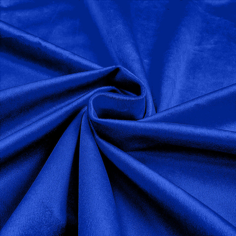 Royal Blue 58"/60Inches Wide Royal Velvet Upholstery Fabric. Sold By The Yard.