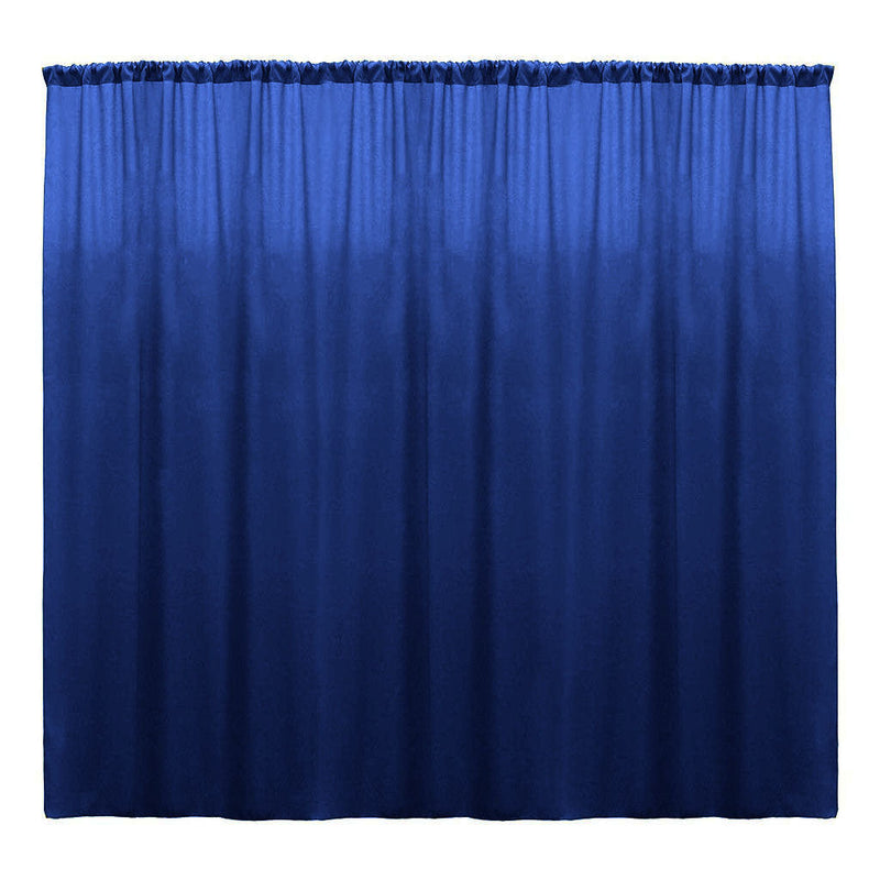 Backdrop Drape Curtain 10 Feet Wide x 20 Feet High, Polyester Poplin SEAMLESS 1 Panel.