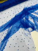 Pearl Glitter Studded Mesh, 2-Way Stretch Shimmer Mesh Fabric, Sold by the yard.