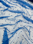 Pearl Glitter Studded Mesh, 2-Way Stretch Shimmer Mesh Fabric, Sold by the yard.