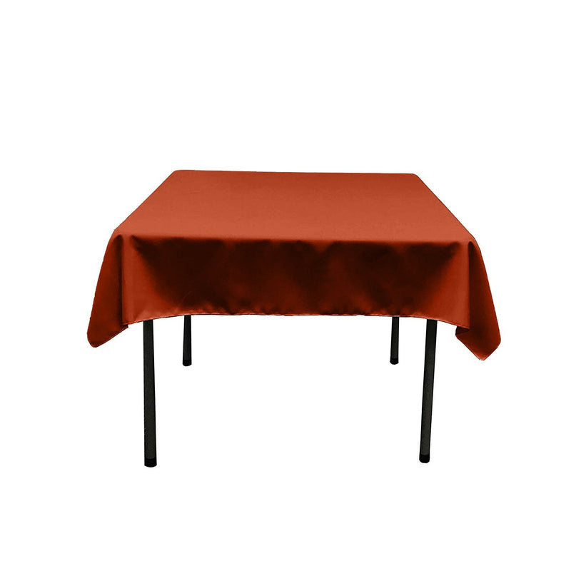 58" Square Polyester Poplin Tablecloth / Overlay/ Party Supply.