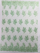 Eva Luxury Beaded Floral Lace, by The Yard.