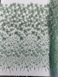 Luxury 3D Floral/Butterfly Beaded lace, by The Yard.
