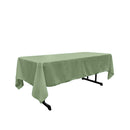 60" X 102" Rectangular Polyester Poplin Tablecloth