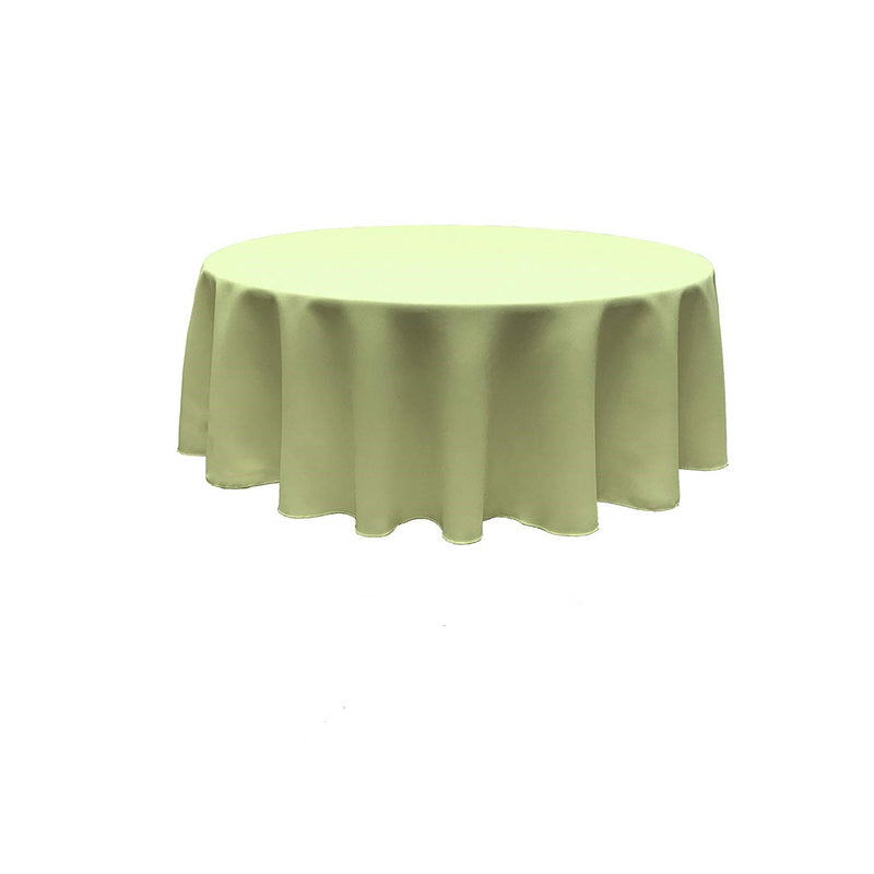 Sage Green Round Polyester Poplin Seamless Tablecloth - Wedding Decoration Tablecloth