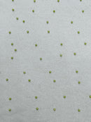 Pearl Glitter Studded Mesh, 2-Way Stretch Shimmer Mesh Fabric, Sold by the yard.