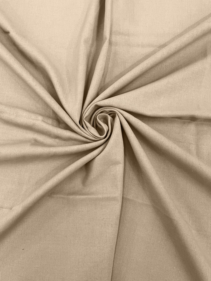 Sand - Medium Weight Natural Linen Fabric/50 " Wide/Clothing
