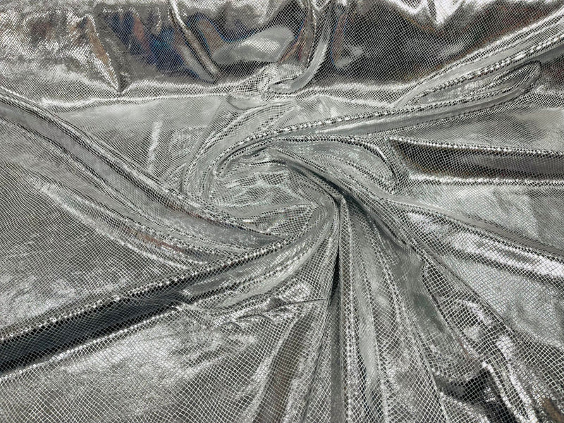 ILLUSION FOIL SNAKE STRETCH VELVET (by the yard)