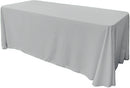 86" X 108" Rectangular Seamless Polyester Poplin Tablecloth, for Party/Wedding Tablecloth